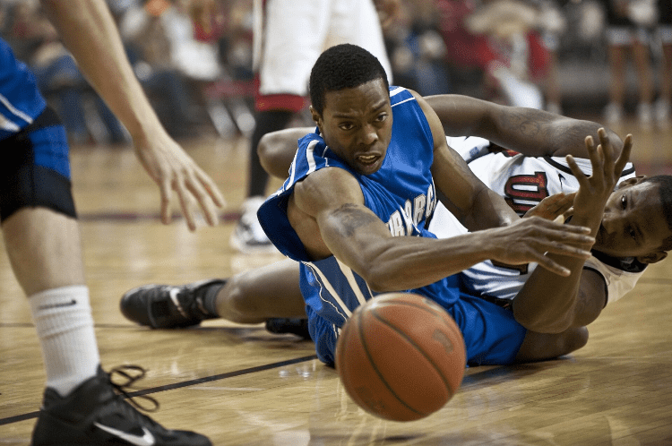 a basketball game