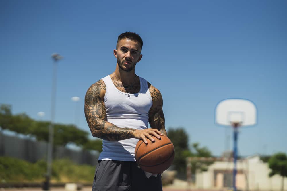 basketball tatooed player