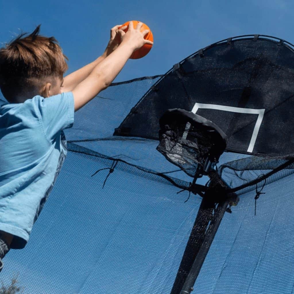 the jumpslammer trampoline basketball hoop reviewed