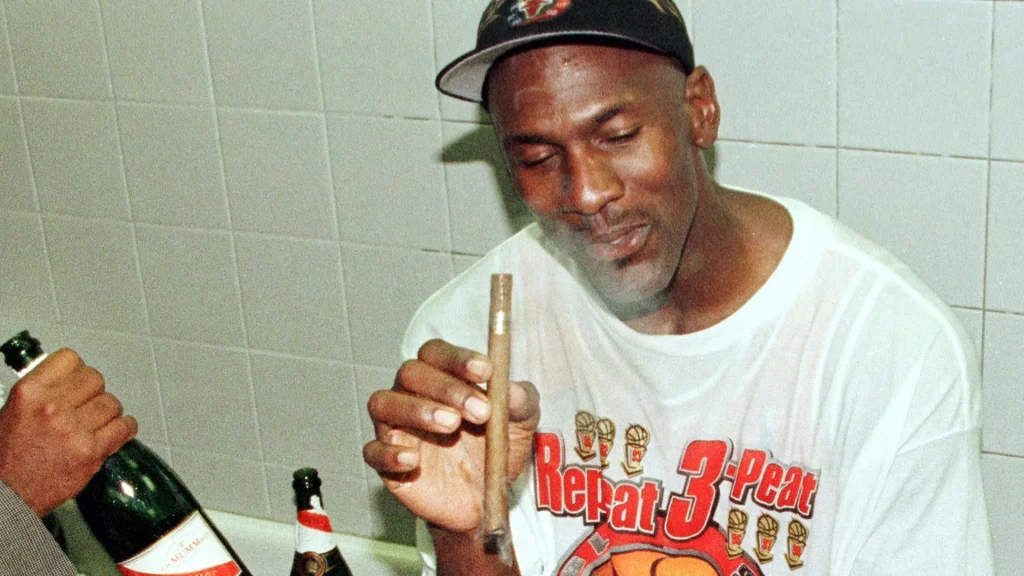why do basketball player such as MJ smoke cigars