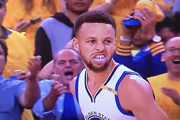 Steph Curry during a basketball game