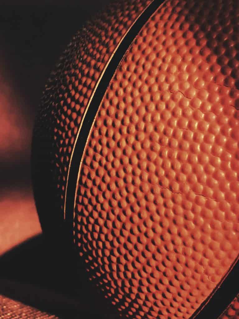 Close look of a Basketball 