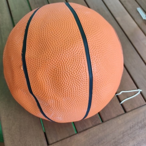 a flat basketball