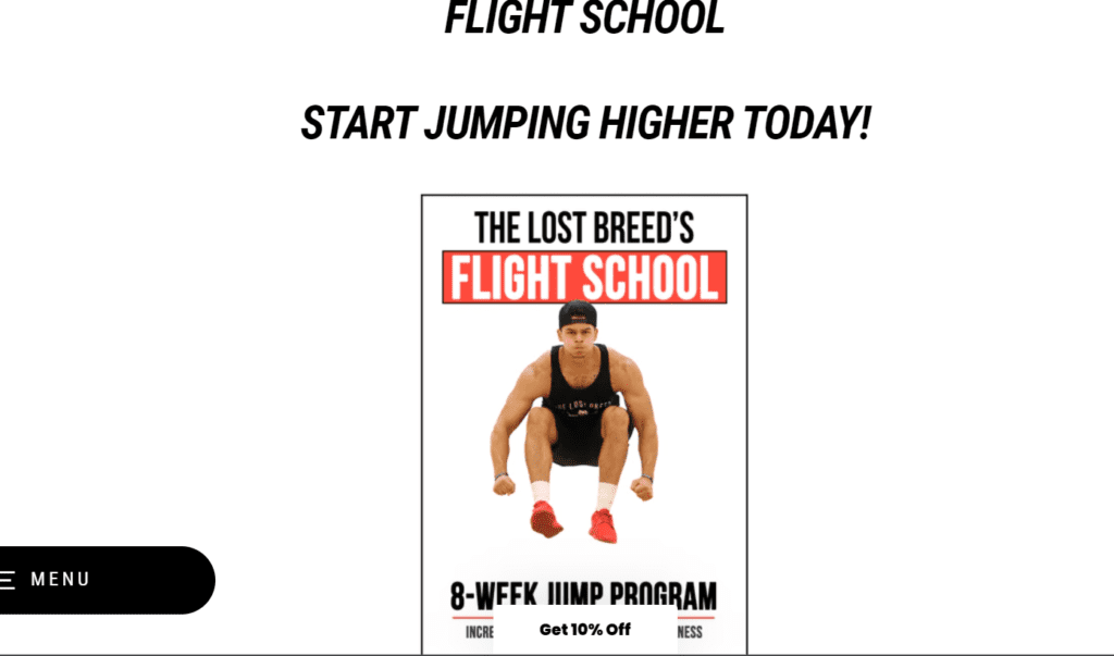 the flight school vert jump program