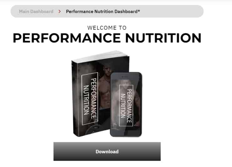 elite vertical academy performance nutrition pdf manual